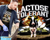 Lactose Tolerant Funny Meme T-shirt Milk Diet Exercise Gym Workout Gift Top